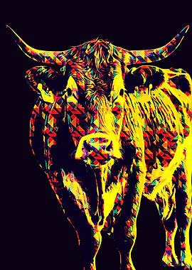 Cow pop art