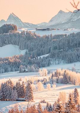 Mountain Winter Sunrise