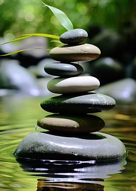zen stones meditation