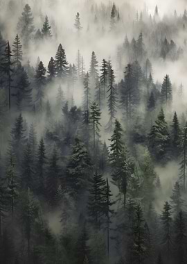 Misty Mountainside