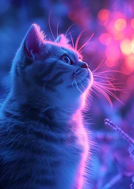 Kitten Aesthetic Sunset