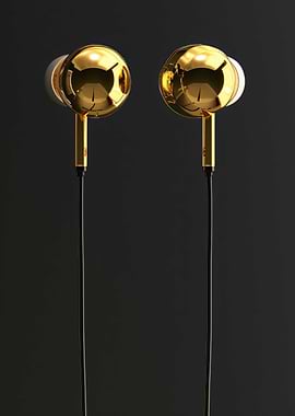 Earphone Dark Gold