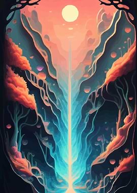 Abstract Nature Landscape