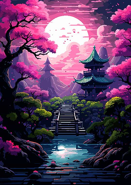 Japan Sakura Garden Zen