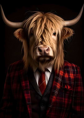 Highland Cow Portrait