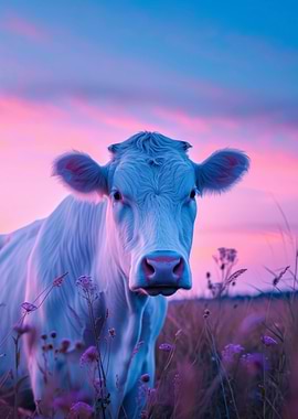 Cow Aesthetic Sunset