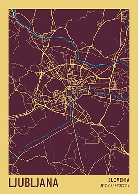 Ljubljana Map