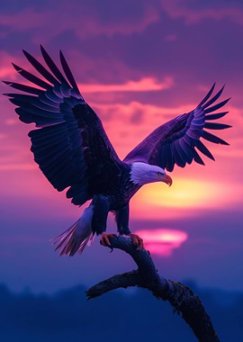 Eagle Aesthetic Sunset