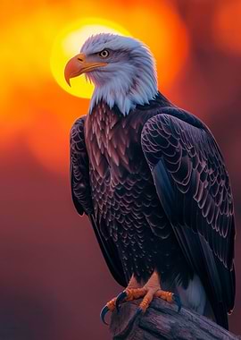 Eagle Bird Sunset Animal