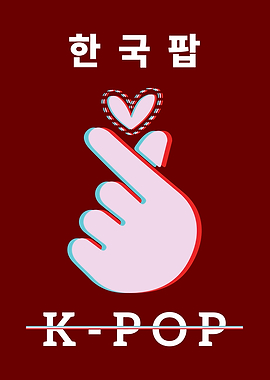 KPop Love Korean Finger