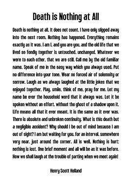 Henry Scott Holland Quote