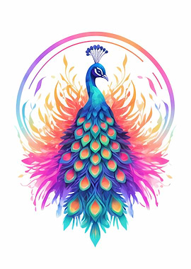 Colorful Peacock