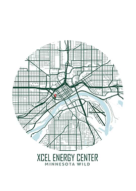 Xcel Energy Center Map