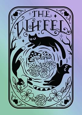 The Wheel Cat Tarot Card