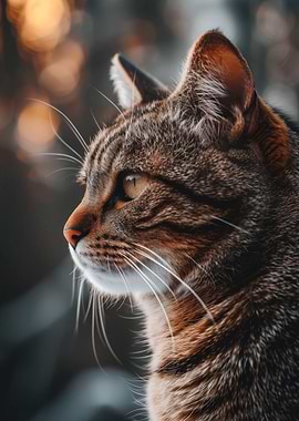 Aesthetic Cat Sunset