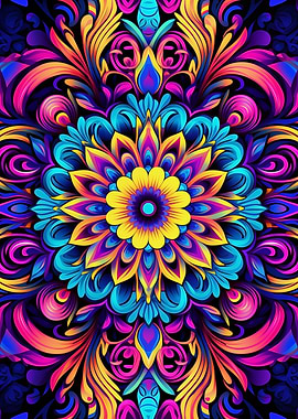 Psychedelic Mandala No.9