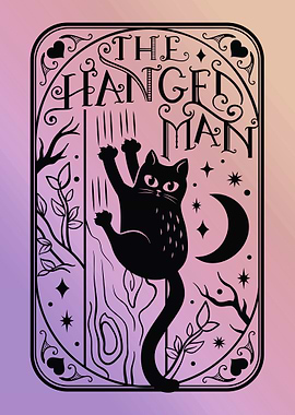 The Hanged Man Cat Tarot
