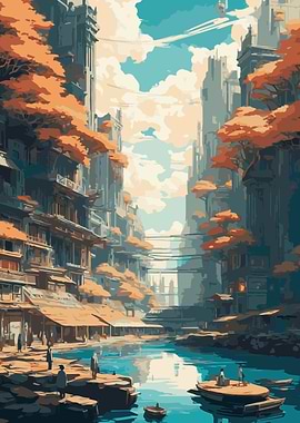 Surreal Anime Scenery 8