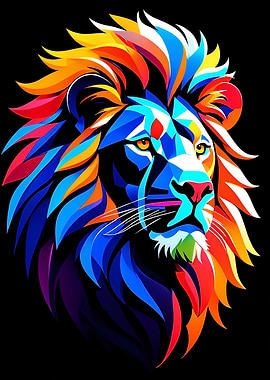 Isometric Lion