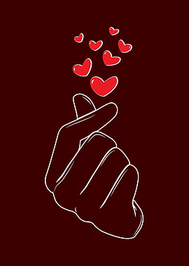 Korean Finger Heart KPop