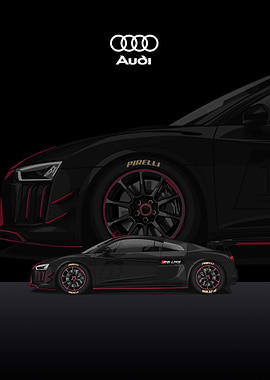 audi R8 black