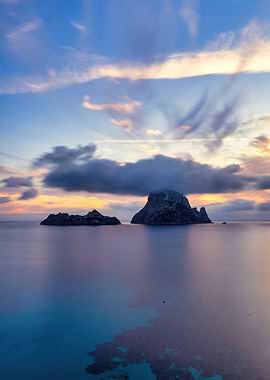 Sunset Es Vedra Ibiza sea