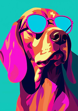 Beagle Wpap Colorful