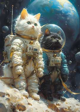 Space Cat Astronaut