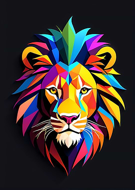 Isometric Lion