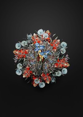 Sapphire Patersonia Wreath