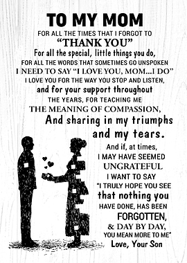 To My Mom Gift For Mom