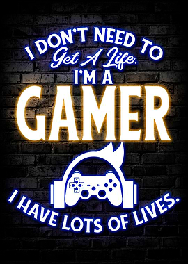 Game Gamer Gaming Posters