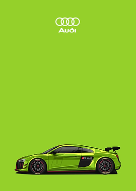audi r8 green