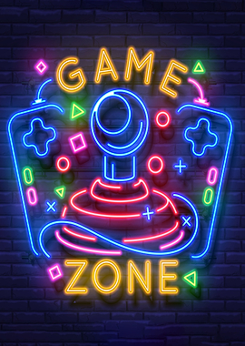 Gaming Game Zone sign
