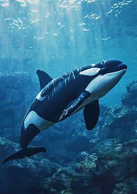 Majestic Orca Whale Killer