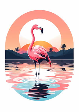 Flamingo Sunset