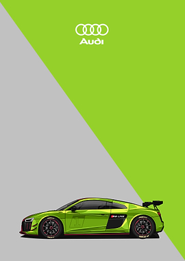 audi r8 green