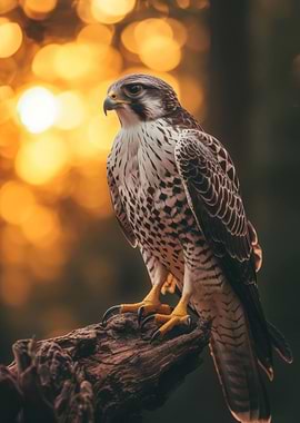 Hawk Sunset Elegant