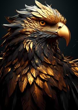 Golden Eagle Head Wild