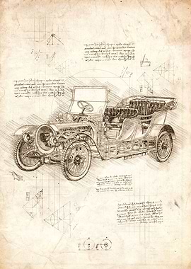Classic Car Drawing