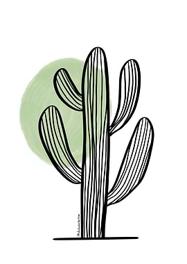 Cactus watercolor