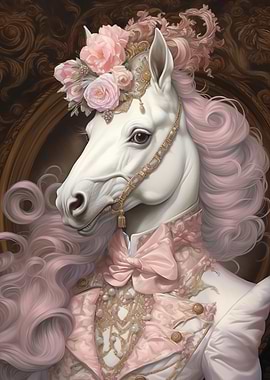 Renaissance Pink Horse