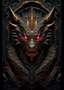 Majestic Dragon Poster