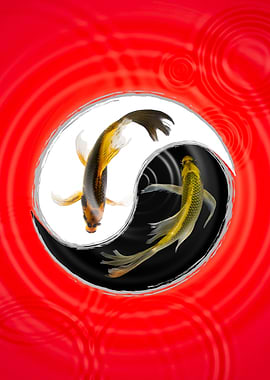 Yin Yang Koi Fish