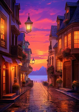 European Travel Sunset