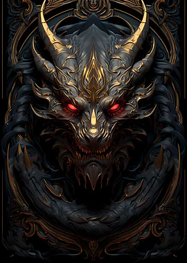 Majestic Dragon Poster