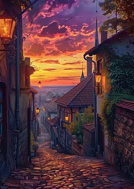 European Travel Sunset