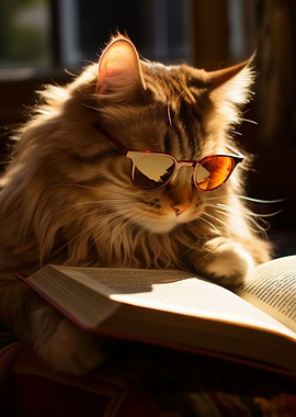 Cat is Reading