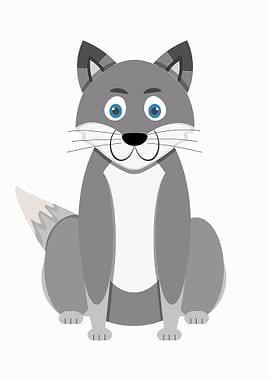 Cartoon wolf