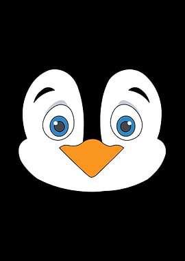 Cute Penguin Face